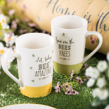 The English Tableware Company Bee Happy Mug - Green